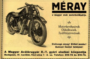 meray 1928-as hirdetés